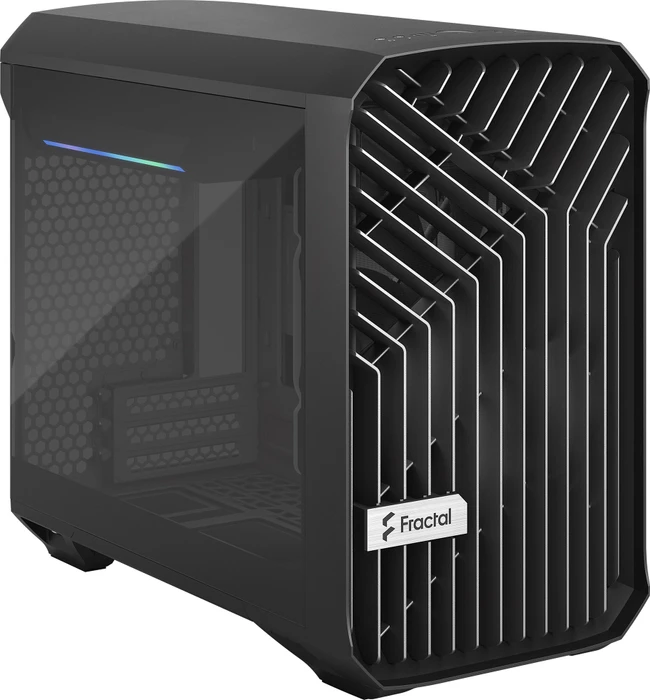 Fractal Design Torrent Nano Black TG Dark Tint, Glasfenster, Mini-ITX