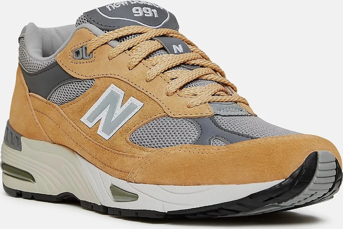 New Balance 991 Made in UK tan/grey/dark grey (Herren)