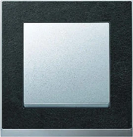 Merten M-Pure Decor-Rahmen 2-fach, Schiefer/aluminium