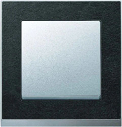 Merten M-Pure Decor-Rahmen 2-fach, Schiefer/aluminium