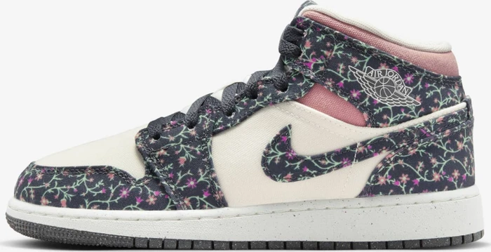 Nike Air Jordan 1 Mid SE anthracite/sail/red stardust (Junior)