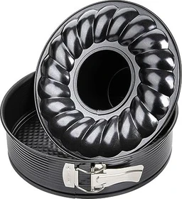 Zenker Black Metallic Springform mit mit Flach- und Rohrboden 28cm