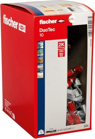 fischer DuoTec 10 Kippdübel, 10x50mm, 50 Stück