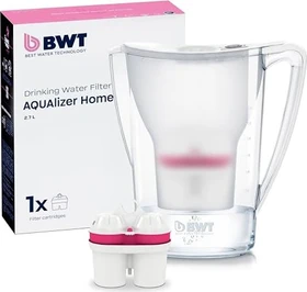 BWT Aqualizer 2.7l Tischwasserfilter inkl. Kartusche weiß