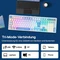 Epomaker TH108 Wireless, Blue White, LEDs RGB, hot-swap, Epomaker Creamy Jade, USB/Bluetooth, DE Vorschaubild