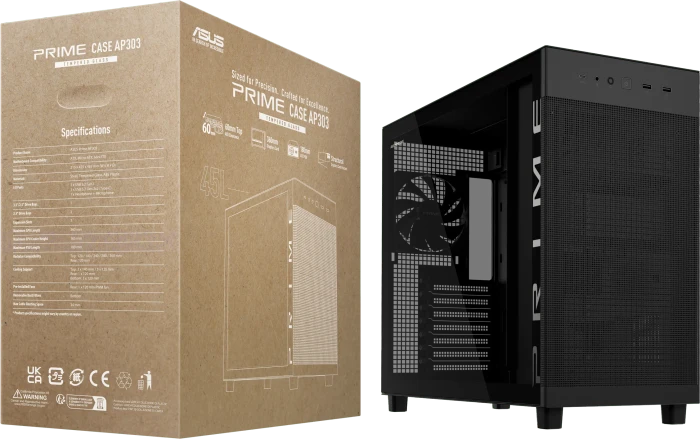 ASUS Prime AP303 TG, schwarz, Glasfenster
