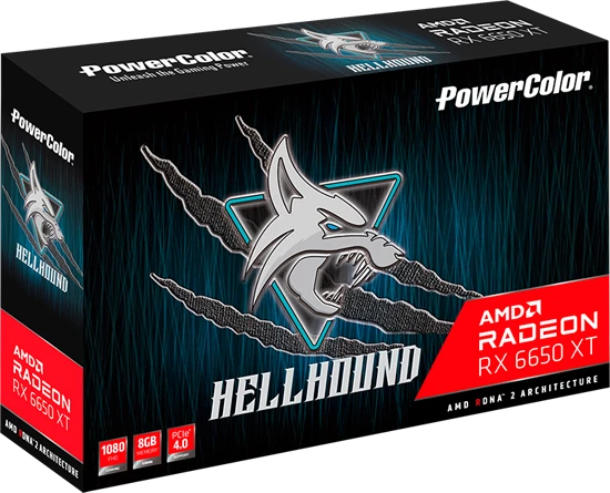 PowerColor Hellhound Radeon RX 6650 XT, 8GB GDDR6, HDMI, 3x DP