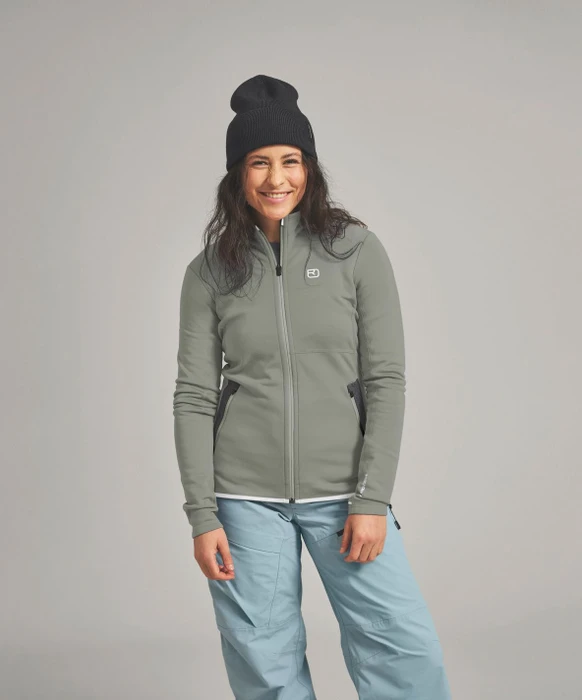 Ortovox Fleece Funktionsjacke green sage (Damen)