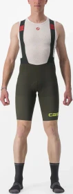 Castelli Premio Black Bibshort Limited Edition Fahrradhose kurz deep green/electric lime (Herren)