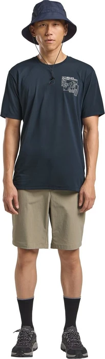 Jack Wolfskin Vonnan Graphic Funktionsshirt kurzarm explore midnight sky (Herren)