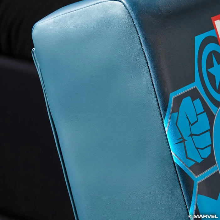 X Rocker Marvel Hero Video Rocker Gaming Bodensessel für Kinder/Jugendliche, Thor dunkelblau
