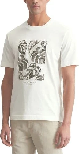 Marc O'Polo Regular Bio-Baumwolle T-Shirt kurzarm egg white (Herren)