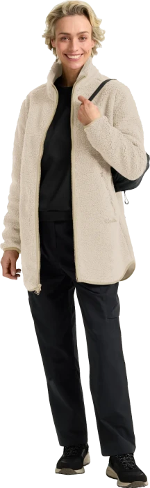 Jack Wolfskin High Curl Coat Funktionsmantel oyster (Junior)