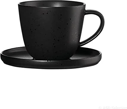 ASA Selection coppa kuro Kaffeetasse mit Untertasse, 2-tlg.