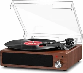 Fydee Vintage Turntable Walnut