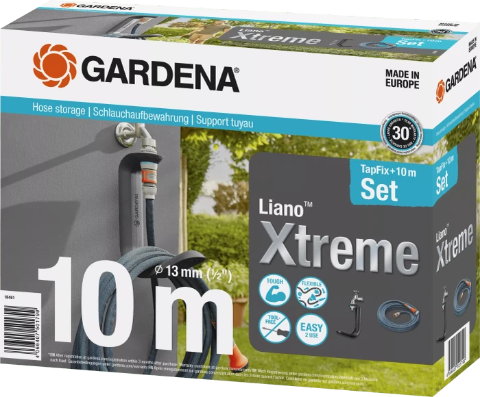 Gardena Textilschlauch Liano Xtreme Schlauchhalter Set 13mm, 10m