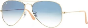 Ray-Ban RB3025 Aviator Gradient 58mm gold/hellblau Verlauf