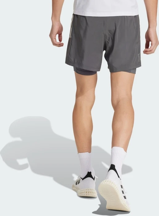 adidas Own The Run Climacool 2in1 Laufhose kurz grey six (Herren)