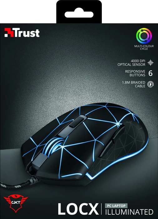Trust Gaming GXT 133 Locx Gaming Mouse, USB
