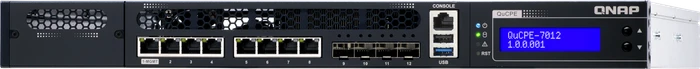 QNAP QuCPE-7012 Dual-System VM-Host & Rackmount 2.5G Managed Switch, 8x RJ-45, 4x SFP+, 1x Erweiterungsslot