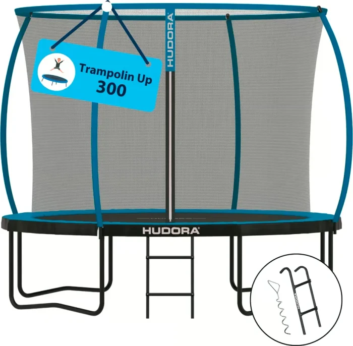 Hudora Up 300 mit Sicherheitsnetz 300cm Trampolin