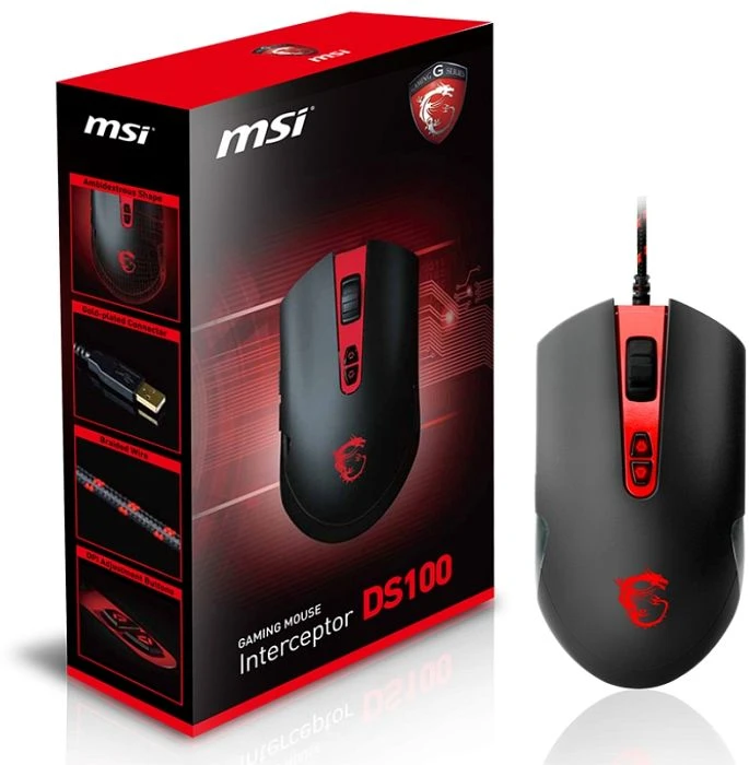 MSI Interceptor DS100 Fury Gaming Mouse, USB