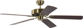 Pepeo Potkuri Deckenventilator messing antik/mahagoni