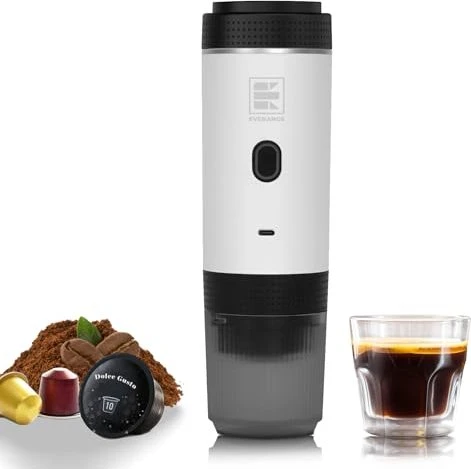 Everange Portable Espresso Kaffeemaschine weiß
