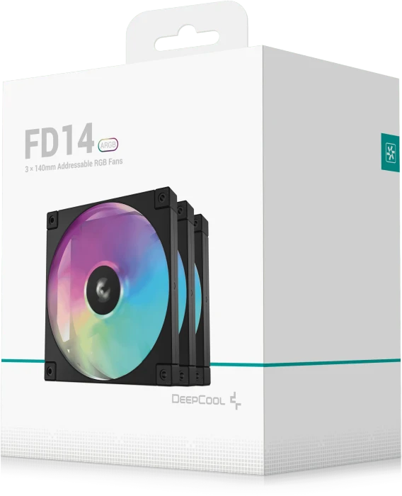 DeepCool FD14 ARGB, schwarz, 140mm, 3er-Pack