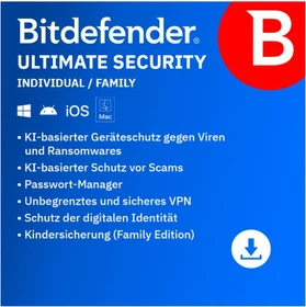 BitDefender Ultimate Security Family, 1 Jahr, ESD (deutsch) (PC) (CP-Ultimate-Family-25-12)
