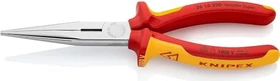 Knipex Flachrundzange mit Schneide, 20cm