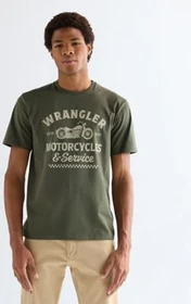 Wrangler Americana T-Shirt kurzarm deep depths (Herren)