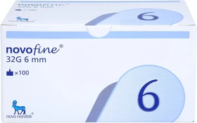Novo Nordisk NovoFine 32G 6mm Injektionsnadeln, 100 Stück