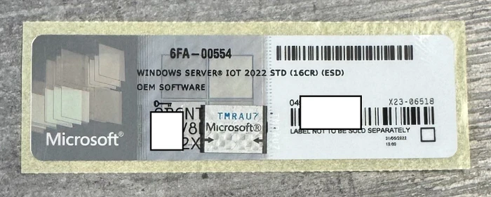 Microsoft Windows Server 2022 Standard 64Bit, 16 Cores, OEM/DSP/SB, ESD (deutsch) (PC)