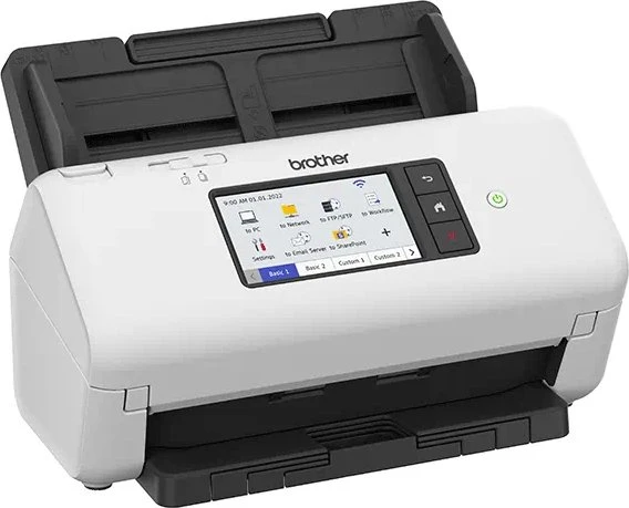 Brother ADS-4100 Desktop-Dokumentenscanner – Doppelseitig, 60 Blatt ADF, USB 3.0 Für Büro & Homeoffice