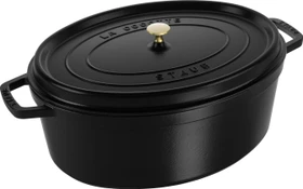 Zwilling Staub Cocotte Schmortopf oval 49.3x41cm 12l schwarz