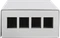 LogiLink Konsolidierungspunkt-Gehäuse für RJ-45 Keystone Module, 4-Port, grau Vorschaubild