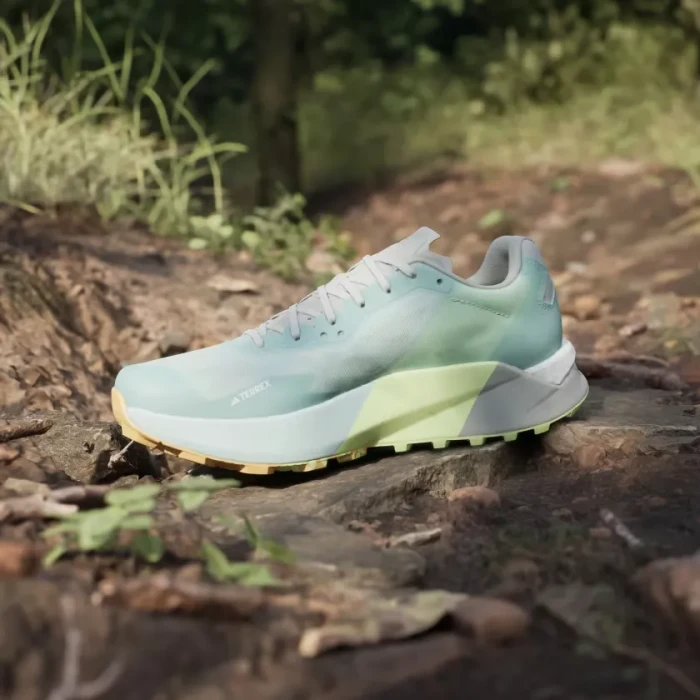 adidas Terrex Agravic Ultra semi flash aqua/wonder silver/lucid lemo (Damen)