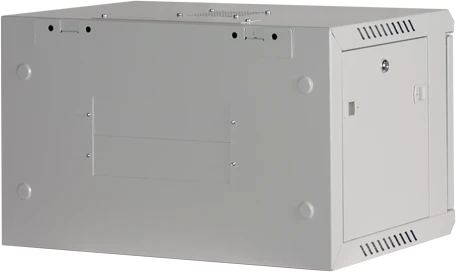 Rockstable 19" Wandschrank 6HE, Stahltür, IP2X, weiß, 440mm tief