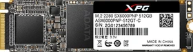 ADATA XPG SX6000 Pro 512GB, M.2 2280 / M-Key / PCIe 3.0 x4