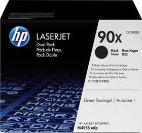 HP Toner 90X schwarz hohe Kapazität, 2er-Pack