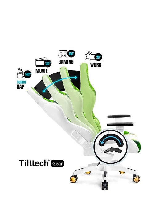 Diablo Chairs X-One 2.0 Kido Kinder-Gamingstuhl, Craft Edition, grün/weiß