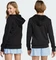 adidas Essentials Hoodie black/blue fusion/glow blue (Junior) Vorschaubild