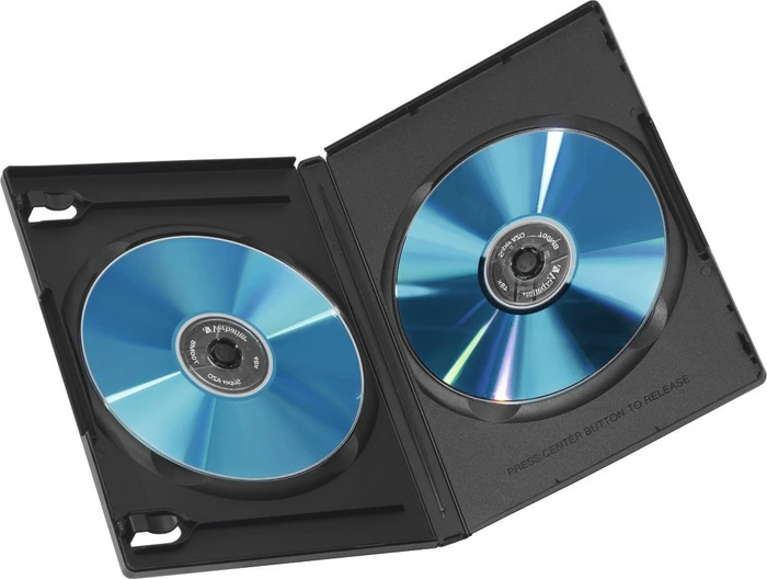 Hama DVD-Hülle für 2 Discs, schwarz, 5 Stück