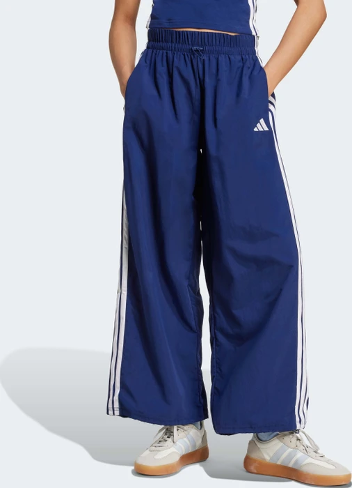 adidas Essentials 3-Streifen Lifestyle Woven Parachute Trainingshose lang dark blue/white (Damen)