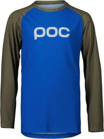 POC Essential MTB Trikot langarm natrium blue/epidote green (Junior)