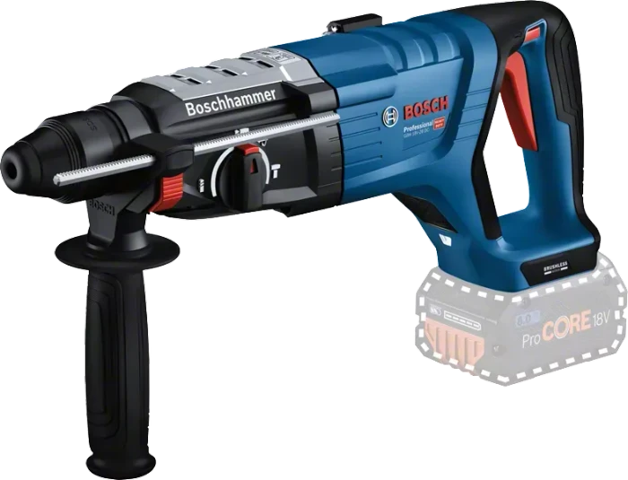 Bosch Professional GBH 18V-28 DC Akku-Bohr-/Meißelhammer inkl. L-Boxx + 2 Akkus 5.5Ah