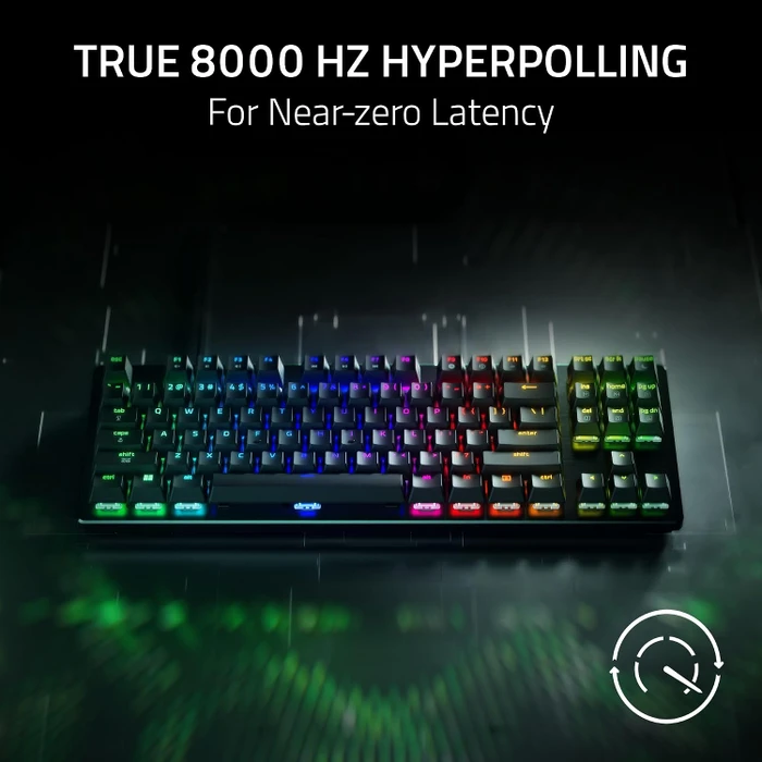Razer Huntsman V3 HE Magnetic Tenkeyless 8KHz, schwarz, LEDs RGB, Hall Effect Magnetic, USB, US