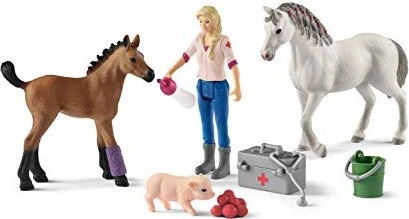 Schleich Farm World - Arztbesuch bei Stute und Fohlen