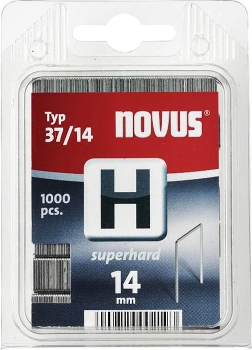 Novus Typ 37 superhart Tacker-Klammern, 14x10.6mm, 1000 Stück